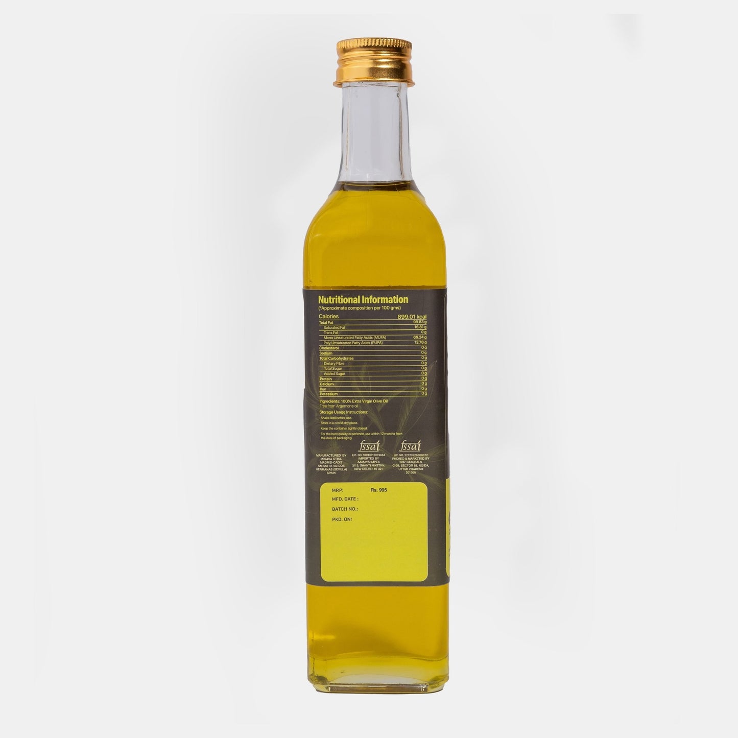 Extra Virgin Olive Oil | Cold Pressed - impressed