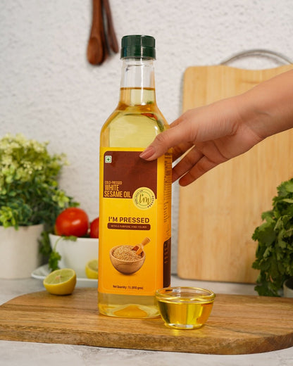 White Sesame Oil | Cold Pressed - impressed